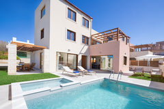 This  is a modern villa with an external pool that can accommodate up to 8 guest Rethimnon, Greece 300m from Beach★w/Private Pool★Walk to Amenities!! Entire home vacation rental 42547572