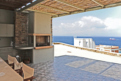A wonderful combination of a comfortable, bright and spacious waterfront house,  Agios Stefanos, Greece The Sunrise Villa Entire home vacation rental 12343388