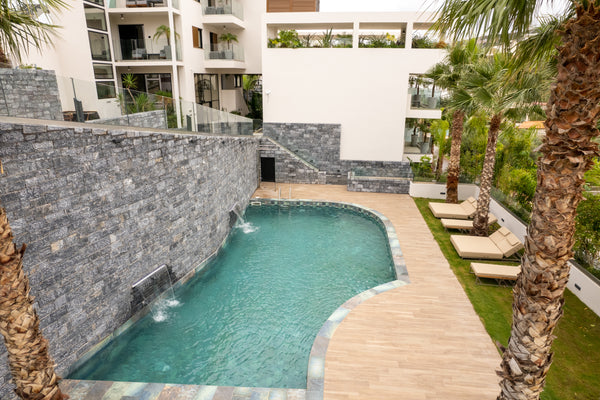 Cosy terrace with garden view completes 27 square meters studio, which can accom  Studio with pool and terrace - Nr 4 Room in aparthotel vacation rental 54206369