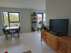 Hel møbleret lejlighed på 4. Sal med elevator. Masser af lys og stor sydvendt al Store Heddinge, Denmark Skøn lys lejlighed med privat gårdhave og altan Entire condo vacation rental 53300495