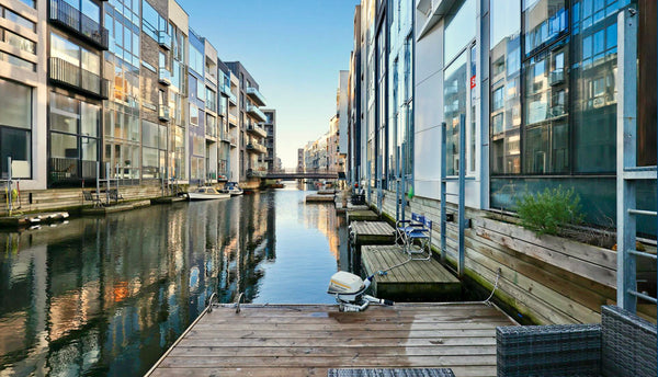 Enjoy our exclusive 125 m2 apartment with a huge private floating terrace. The a Copenhagen, Denmark Exclusive canalhouse directly on the water Entire condo vacation rental 53626176