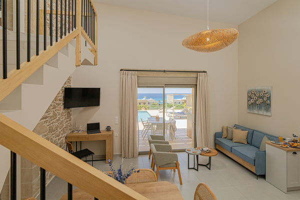 This unique place has a style all its own.<br /><br /><b>License number</b><br / Chania, Greece Seafront Villa BLE, Pool, BBQ, Stunning view. Entire villa vacation rental 670675416068440812