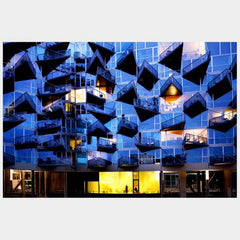 The 1. floor has a spectaculer v-shaped balcony, kitchen, bathroom and tv lounge  109 sqm apartment in famous V-House by Bjarne Angels Entire condo vacation rental 51667672