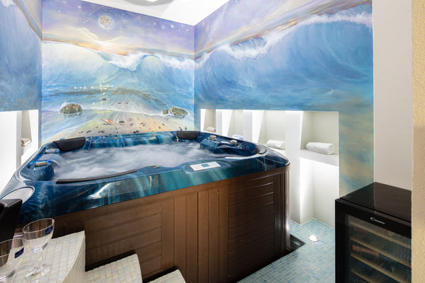 Each suite has a heated indoor pool, sauna, hot tub and spa. Necessary to mentio Sitia, Greece Ni President suite Entire rental unit vacation rental 676142320074063223
