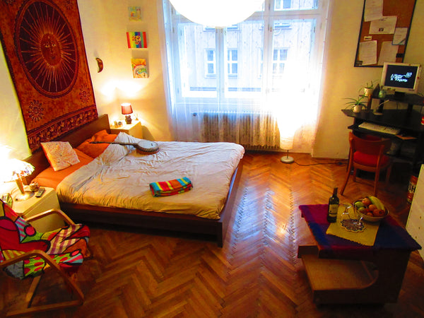 Cosy yet spacious double room in beautiful big apartment with friendly Expat Bri Prague, Czechia Sun double room near metro Private room in rental unit vacation rental 10476166