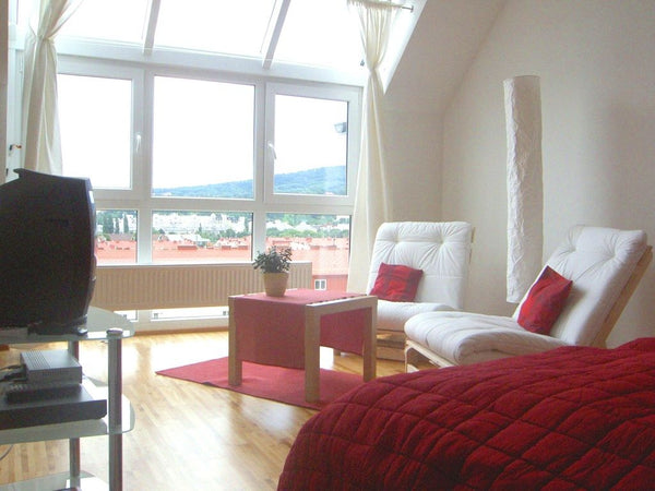Die Unterkunft ist eine ca 40 m2 grosse Wohnung im Dachgeschoss eines Mehrfamili Vienna, Austria Hübsche Dachwohnung mit Fernblick Entire condo vacation rental 615185422272800602