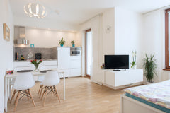 The flat is in a new building near the historical center and also a short distan Prague, Czechia A lovely new flat close to Prague Castle Entire rental unit vacation rental 16052226