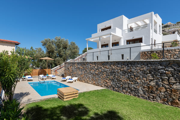 This is a spacious and contemporary detached villa with private pool and gardens Epsom, United Kingdom Villa Alya with pool and seaviews in Pefkos Rhodes Entire villa vacation rental 12188898