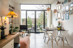 Luminous renovated  75m², high ceilings and very charming apartment with a sophi Brussels, Belgium Charming Duplex - Chatelain Entire rental unit vacation rental 10825801