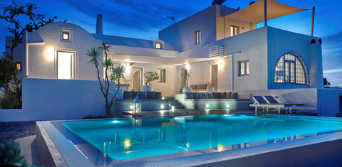 Aleria Villa in Santorini island consists various blue tones combined with tradi Thera, Greece Aleria Santorini Villa Entire villa vacation rental 29777830
