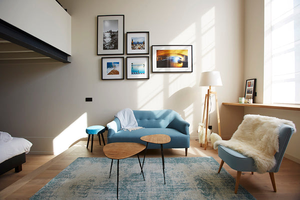 The loft has its own living area, 1 double sized bed of 160 cm, an equipped kitc  SCHOOL- 24  GHENT Entire rental unit vacation rental 19825881