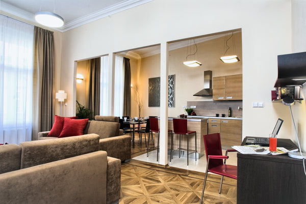 This tranquil and luxury apartment is located in the beautiful neo-renaissance r Prague, Czechia KS13-Fully Featured Luxury 2bed in Beautiful House Entire rental unit vacation rental 10758733