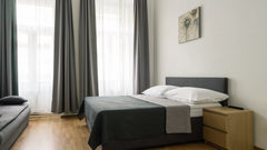 These spacious studio apartments are perfect for a family or group of friends, a Prague, Czechia Modern Standart apartment Sokolska in the centre Entire rental unit vacation rental 43795207