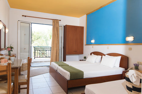 A cozy Studio for 3 people close to both the sandy Beach of Malia as well as the Malia, Crete, Greece Yiannis Manos - Triple Studio Garden View Private room in rental unit vacation rental 41899709