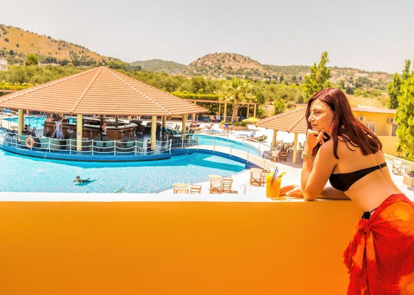 The hotel is located in the tourist resort Kolymbia,<br />In a quit area about 1  All Inclusive Double Room overlooking the garden Room in hotel vacation rental 30725110