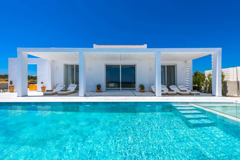 A stunning newly built beachfront villa, in the peaceful seaside area of Lachani Rhodes, Greece Seashore Beachfront Villa, Lachania, Rhodes Entire villa vacation rental 37367443