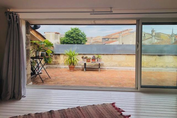 Chambre double ( très bon lit en 160 x 190) avec terrasse (35 m2) dans le centre Caen, France Chambre + petit déjeuner & terrasse privée Private room in home vacation rental 35399757