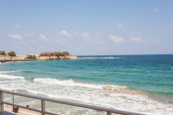 Spacious, light two-bedroom apartment with balcony overlooking the sea and the h Chania, Greece Sand Gate Seaside Apartment Entire rental unit vacation rental 28726250