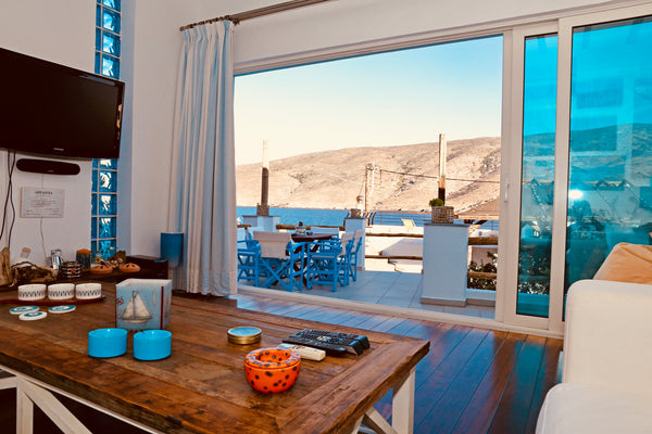 The fisherman's villa is located in the best spot of Korthi-bay in Andros. It is  Fisherman's sea side villa Cycladic home vacation rental 25086391