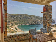 For let is a traditional, clean, cozy two floor villa in Spathi Beach, with asto Attica, Greece Traditional cute villa at Spathi Cycladic home vacation rental 10704759