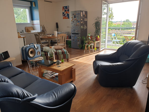 appt  3 pièces, lumineux, 64 m2, 2e étage sans ascenseur,à côté du parc Mussonvi Bègles, France logement entier,2 chambres dble dans appt lumineux Private room in condo vacation rental 7529694