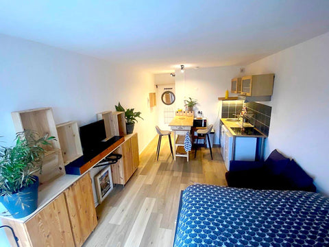 Petit studio de 20m2 refait à neuf il y a quelques mois, et pensé avec beaucoup  Paris, France Studio cocoon Entire rental unit vacation rental 46094681