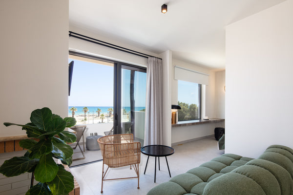 Aν exclusive beachfront suite with unique design and unhindered sea view. Locate Rethimnon, Greece Exclusive Sea View Suite Entire serviced apartment vacation rental 740890