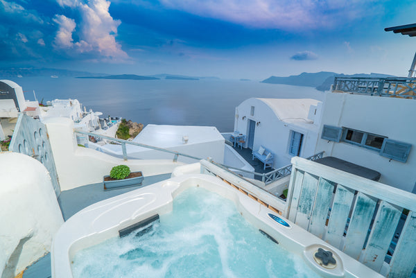 Gazing the deep blue, Kaleidoscope is a complex of three traditional cave houses Oia, Greece Kaleidoscope Caldera Suite with Jacuzzi Cave vacation rental 16754581