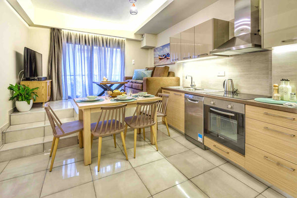 In the heart of Hersonissos City , the full equipped apartment  is situated on a Hersonissos, Greece Lemar apartments.Hersonissos Center. Entire serviced apartment vacation rental 32187062