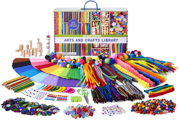 Kid Made Modern Arts and Crafts Supply Library - Coloring Arts and Craft Kit