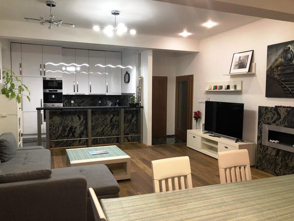 We are happy to host you in a modern luxury apartment with 2 double bedrooms wit  Luxury&Quiet charming 2-bedrooms Apt near river Entire rental unit vacation rental 656935815938915665