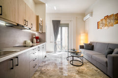 Welcome to my fully renovated apartment , beautifully designed with vivid colour Athens, Greece Cosy and stylish studio downtown Athens Entire rental unit vacation rental 607654076953647172