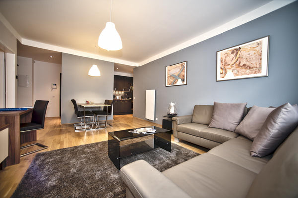 Bright space harmonized into colour tones of lavender and dark wood with two bed Prague, Czechia KA32-Exclusive 2bdr. /2bath superb location centre Entire rental unit vacation rental 9398135