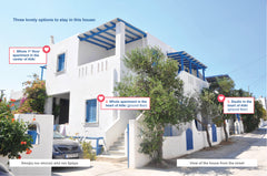 Whole apartment floor. Two independent apartments 50m2 (538sq.f.) and 25m2 (269s Athens, Greece Whole 1st floor apartment in the center of Aliki Entire rental unit vacation rental 21741524
