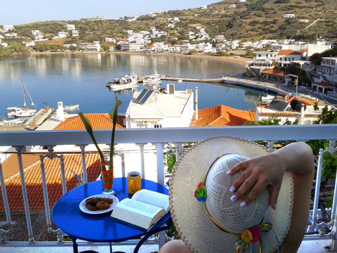 Amphitheatrical located on Batsi beach, only 150metres from sandy beach, offerin  Three-bedroom house on Batsi beach, amazing view Entire home vacation rental 24511044