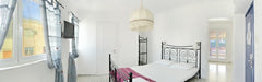 This studio for 4 has one double bed and two single beds. It includes a kitchene Athens, Attica, Greece Studio for 4 with view on Acropolis Private room in bed and breakfast vacation rental 4895499