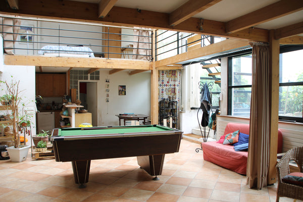 I live with my friend in a big loft, very bright. We have arranged a part of the Labège, France Bright loft with a garden to share. Private room in loft vacation rental 24047476