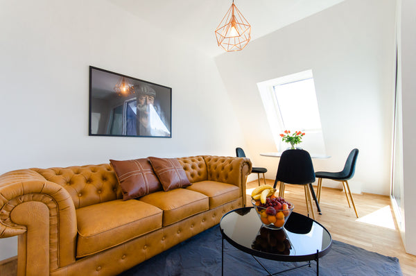 Step into the comfort of this stylish, sun-soaked rooftop apartment, with outsta Vienna, Austria ★Warm Central Retreat★ | ♛King Bed, Balcony, Views Entire rental unit vacation rental 44249779
