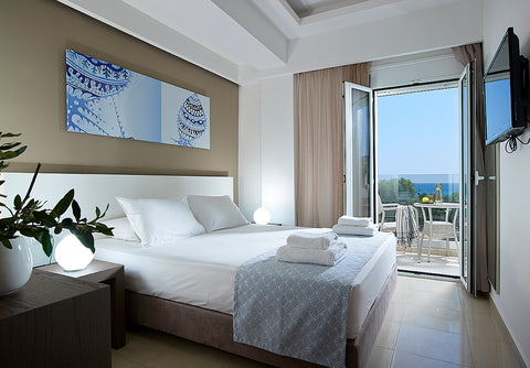 Accommodating up to 4 guests and offering view of Libyan Sea and the town of Ier  Coral Apartment with two Bedrooms Partial Sea View Entire rental unit vacation rental 17522082