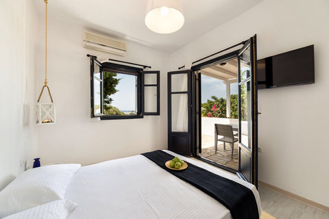 A magnificent, modern Cycladic architecture apartment with a private patio! A to Greece Villa Pela - Deluxe Entire villa vacation rental 33553055