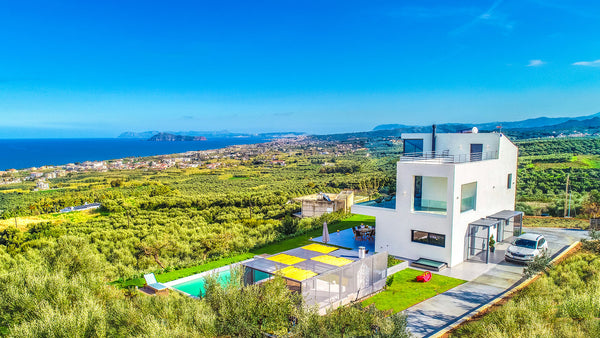 It is a brand-new modern structure with total area of 140 sqm. It stands out b Chania, Greece 4BR Brand New Villa 107, Chania Entire villa vacation rental 41190078