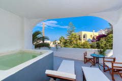 A romantic elavated ground floor suite with cleaned and heated outdoor private j Greece The Muse of Santorini3 -Suite with Outdoor Jacuzzi Entire condo vacation rental 28347740