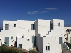 Villa Anemos is 60 sqm and has 2 ensuite bedrooms with a king bed, a fully equip  Villa Anemos - Niki of Naxos - Sea + Mountain View Cycladic home vacation rental 43906298