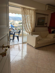 Elegant, quiet and spacious apartment with large terrace with swing, with parkin GR APARTMENT 80 s.m., PARKING, 2 BEDROOMS, BATH, WC Entire condo vacation rental 50569687