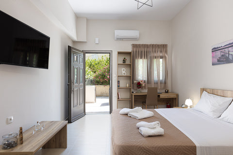 "NAFSIKA" studio is a newly, fully renovated cozy apartment which consists of a  Rethimnon, Greece Nafsika apt, studio for 2, very close to the beach Entire condo vacation rental 49990538