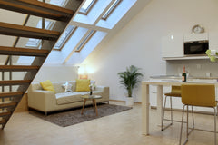This new air conditioned apartment is in historical building in perfect location Prague, Czechia A/CLuxury loft right in the centre Entire loft vacation rental 8454488