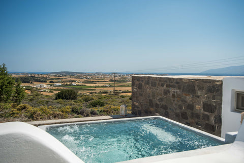 A gorgeous, elegant and large 3-bedroom villa, set over two floors, with amazing Athens, Greece 3-bed gorgeous villa - plunge pool & sea views Cycladic home vacation rental 25436563
