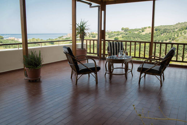 Traditional Alexandra Villa embraces a lush landscape in the area of Stalos in C  Alexandra Villa Stalos | 750m From The Beach Entire home vacation rental 19691330