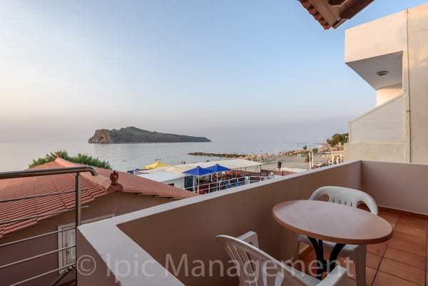 The apartment located up to the sandy beach of Agia Marina.<br />Seafront balcon Chania, Greece APARTMENT3  50metres from THE sea 'NEW LISTING' Entire rental unit vacation rental 51514130