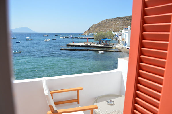 Capt Sotos is a traditional boat house. It is last in the row of boat houses whi Adamantas, Greece Capt Sotos - enjoy the sunset from your window Cycladic home vacation rental 26936155